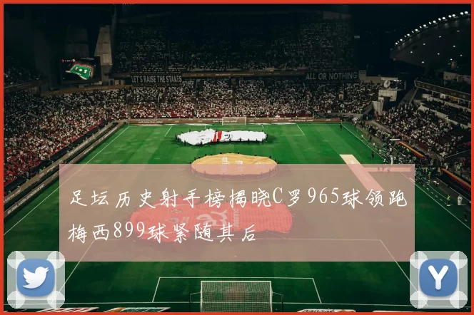 足坛历史射手榜揭晓C罗965球领跑梅西899球紧随其后